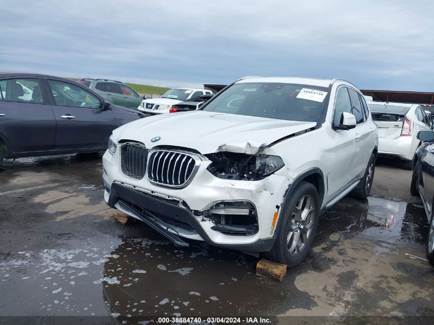 2020 BMW X3 Sdrive30I VIN: 5UXTY3C02L9C92562 Lot: 38884740