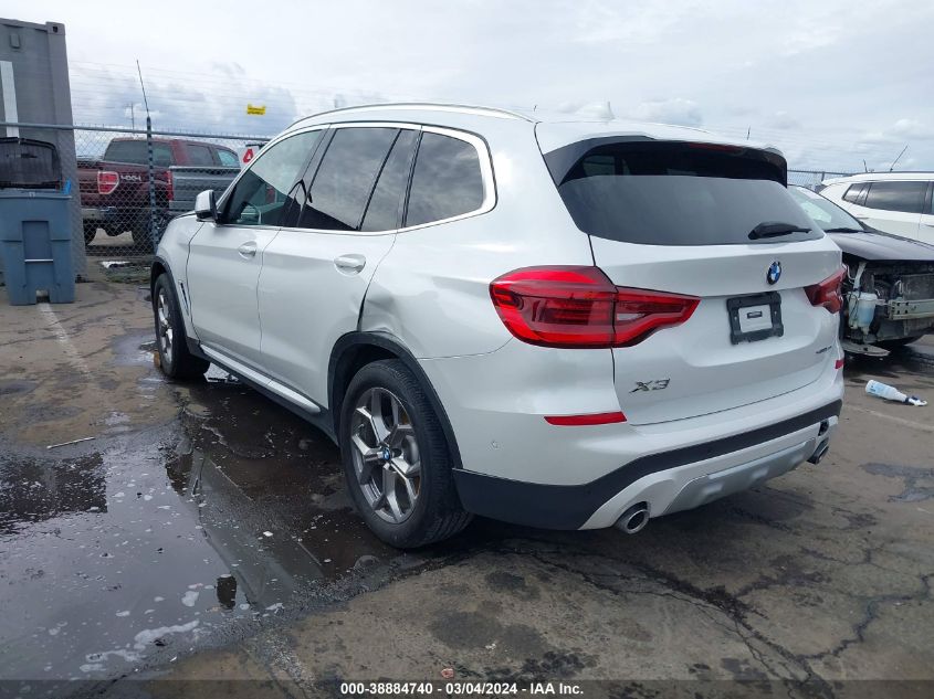 2020 BMW X3 Sdrive30I VIN: 5UXTY3C02L9C92562 Lot: 38884740