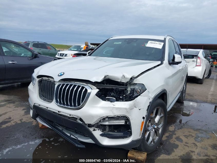 2020 BMW X3 Sdrive30I VIN: 5UXTY3C02L9C92562 Lot: 38884740