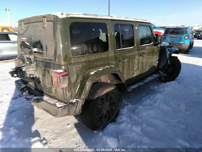 2021 Jeep Wrangler 4Xe Unlimited Sahara 4X4 VIN: 1C4JJXP68MW658799 Lot: 38885003