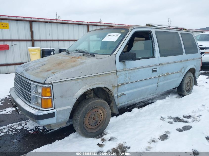 1986 Plymouth Voyager Se VIN: 2P4FH41G0GR615696 Lot: 38885423