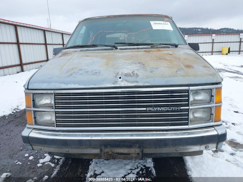 1986 Plymouth Voyager Se VIN: 2P4FH41G0GR615696 Lot: 38885423