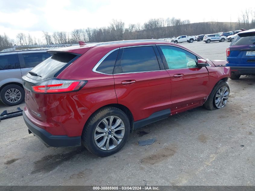 2019 Ford Edge Titanium VIN: 2FMPK4K90KBB13679 Lot: 38885905