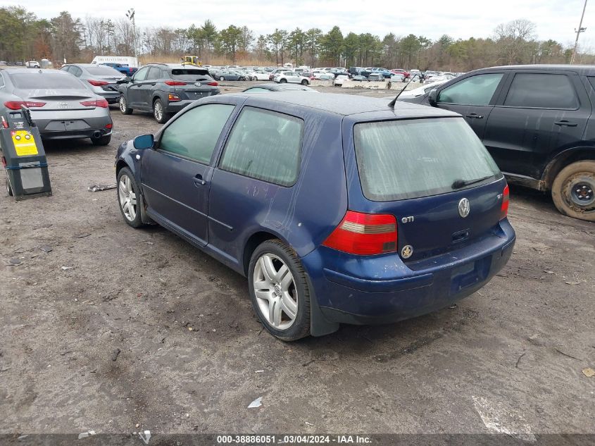 2002 Volkswagen Gti 1.8L (A5) VIN: 9BWDE61J524008111 Lot: 38886051