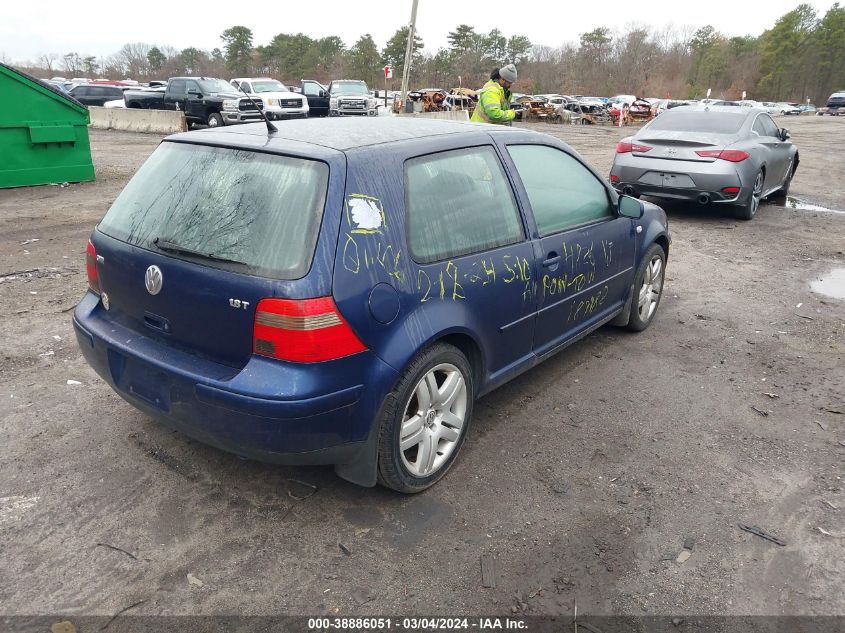 2002 Volkswagen Gti 1.8L (A5) VIN: 9BWDE61J524008111 Lot: 38886051