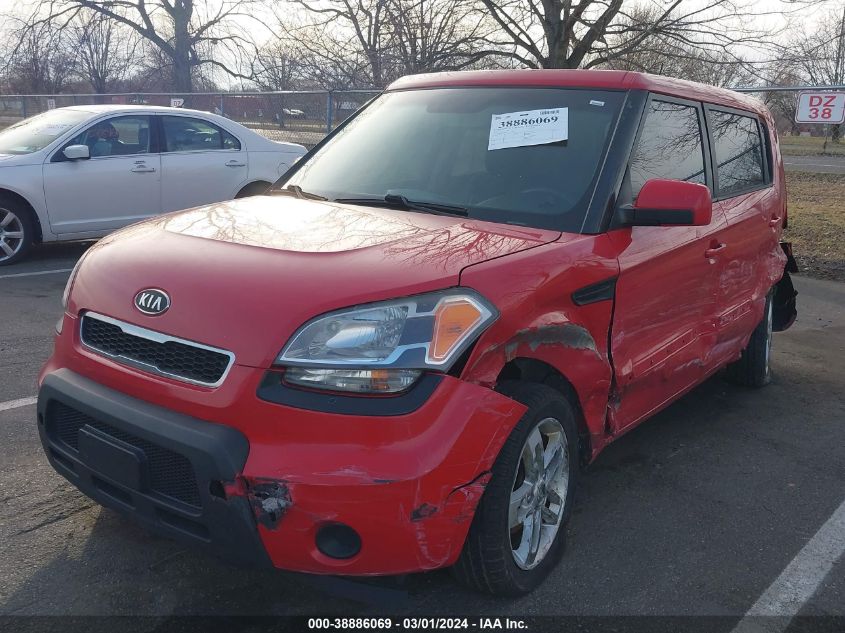 2011 Kia Soul + VIN: KNDJT2A22B7347105 Lot: 38886069