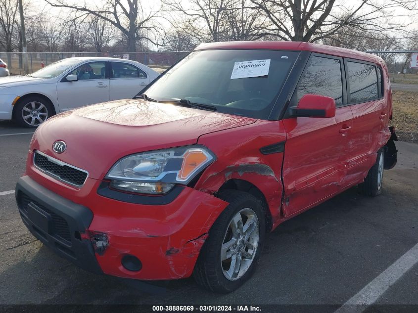 2011 Kia Soul + VIN: KNDJT2A22B7347105 Lot: 38886069