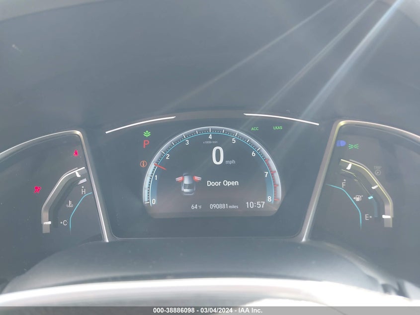 2019 HONDA CIVIC EX - 19XFC1F32KE001654