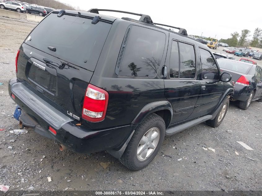 2001 Nissan Pathfinder Le VIN: JN8DR09XX1W571165 Lot: 38886175