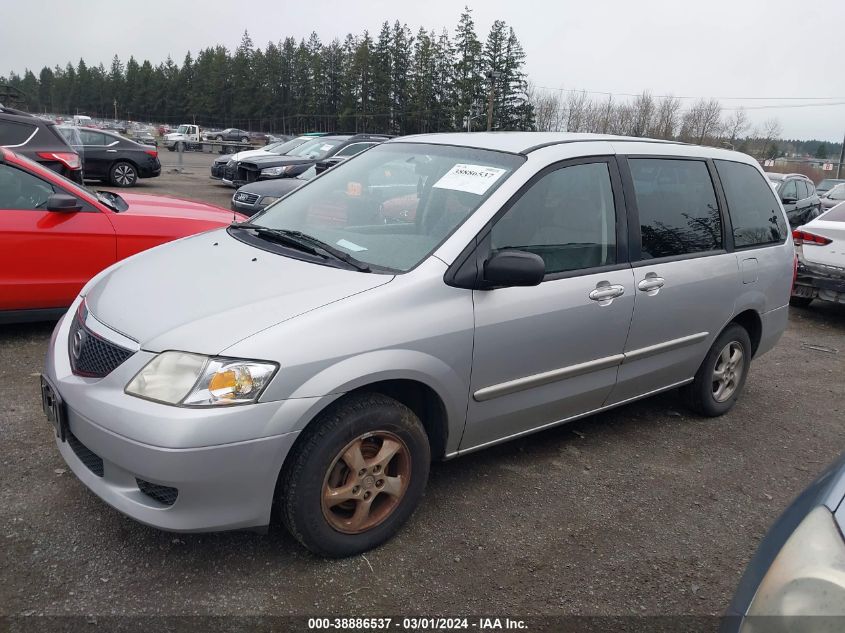 2002 Mazda Mpv Es/Lx VIN: JM3LW28A920331870 Lot: 38886537