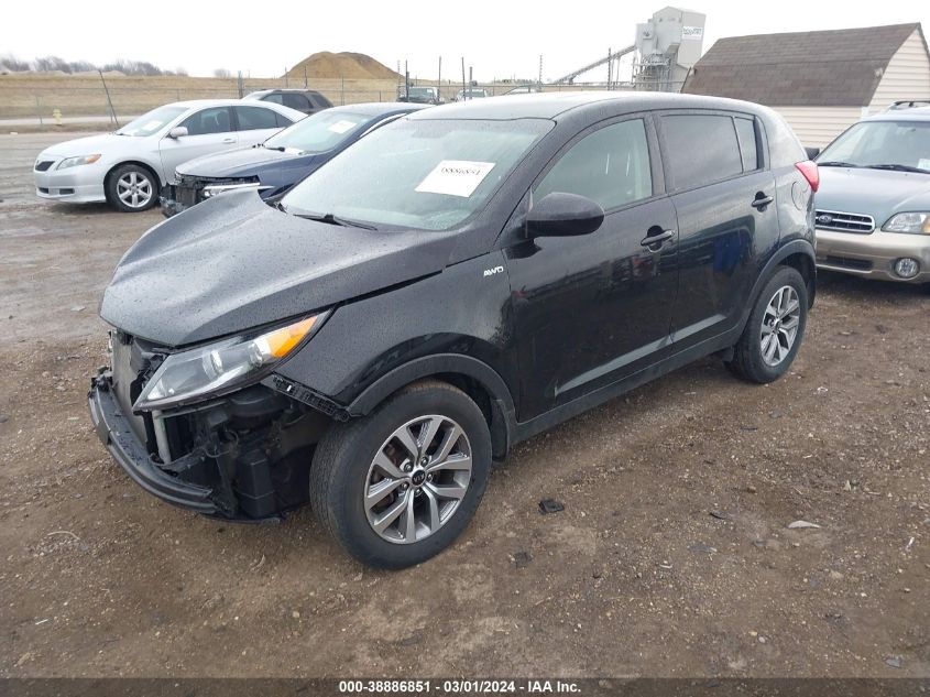 2016 Kia Sportage Lx VIN: KNDPBCAC0G7868360 Lot: 38886851