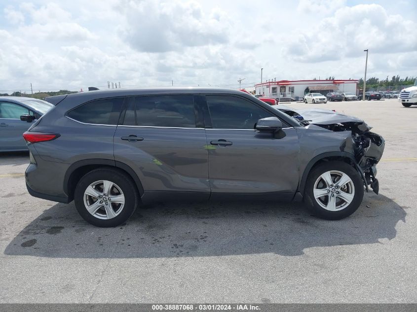 2022 Toyota Highlander Le VIN: 5TDZZRAH3NS539660 Lot: 38887068