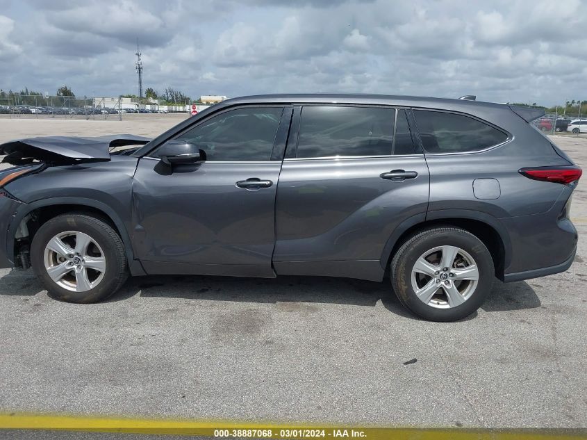 2022 Toyota Highlander Le VIN: 5TDZZRAH3NS539660 Lot: 38887068