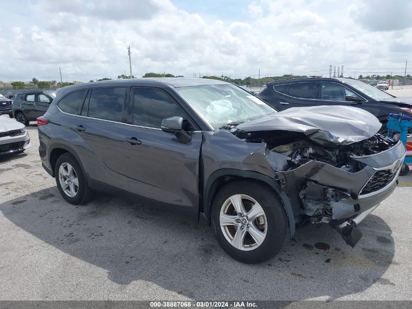 2022 Toyota Highlander Le VIN: 5TDZZRAH3NS539660 Lot: 38887068