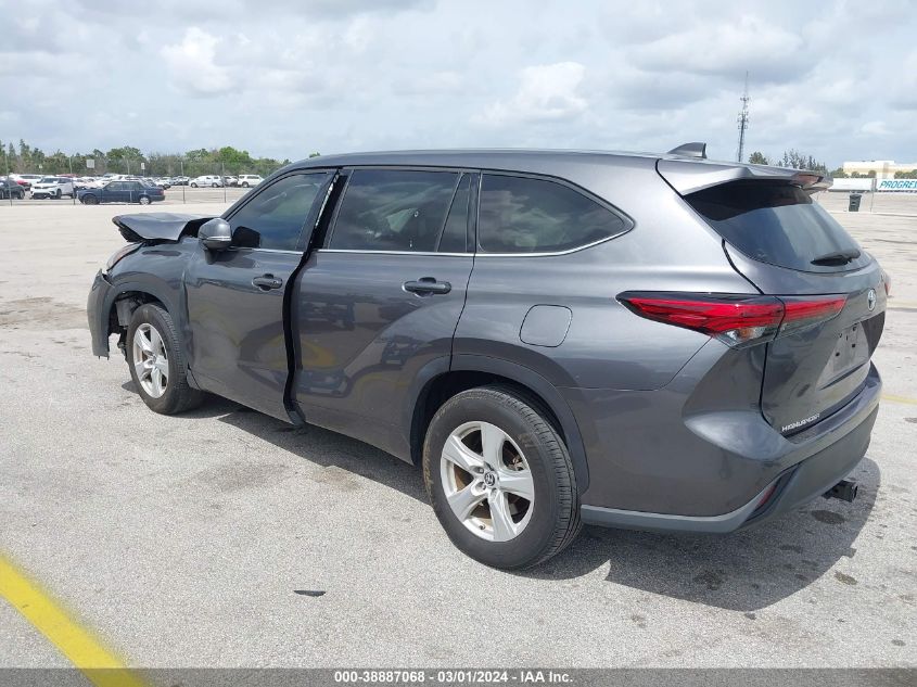 2022 Toyota Highlander Le VIN: 5TDZZRAH3NS539660 Lot: 38887068