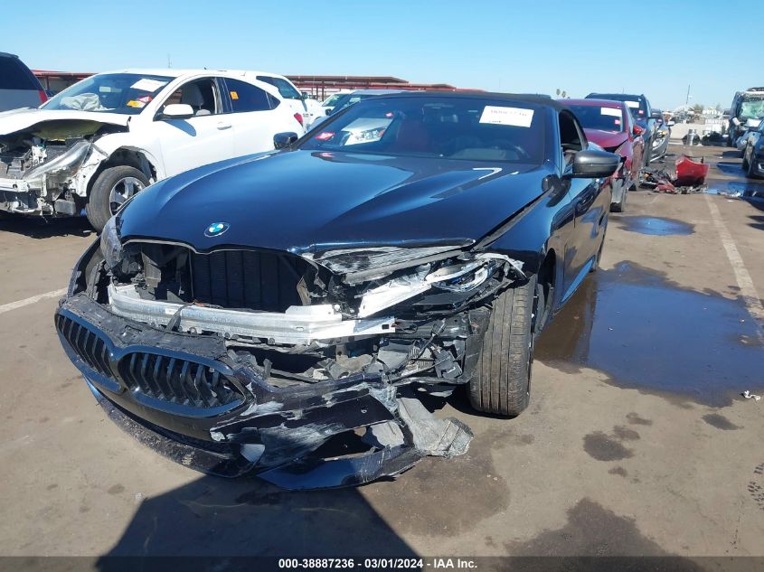 2019 BMW M850I xDrive VIN: WBAFY4C50KBX39455 Lot: 38887236