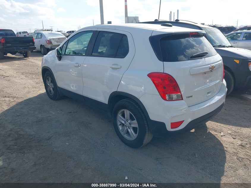 VIN 3GNCJKSB7LL267316 2020 CHEVROLET TRAX FWD LS