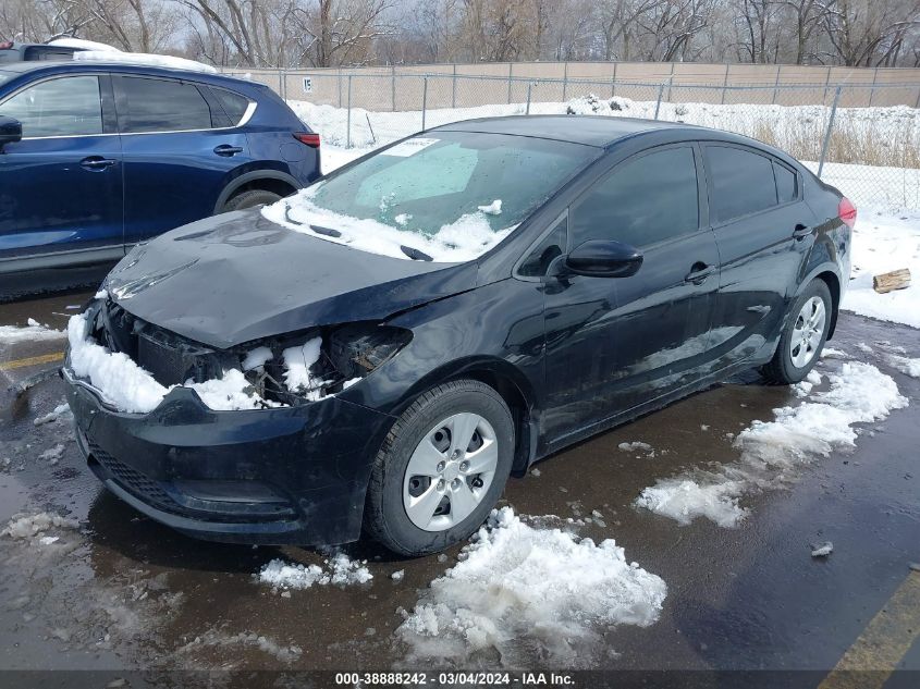 2016 Kia Forte Lx VIN: KNAFK4A67G5615914 Lot: 38888242