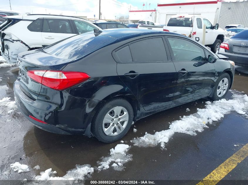 2016 Kia Forte Lx VIN: KNAFK4A67G5615914 Lot: 38888242