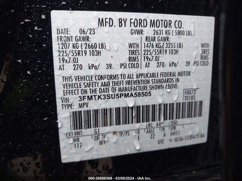 2023 FORD MUSTANG MACH-E PREMIUM 3FMTK3SU5PMA58505