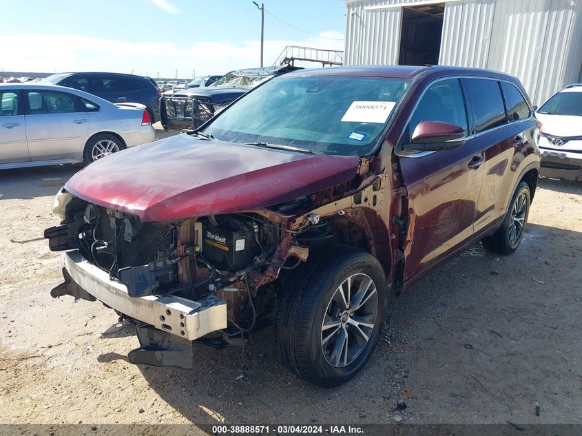 2017 TOYOTA HIGHLANDER VIN: 5TDZARFH1HS030459