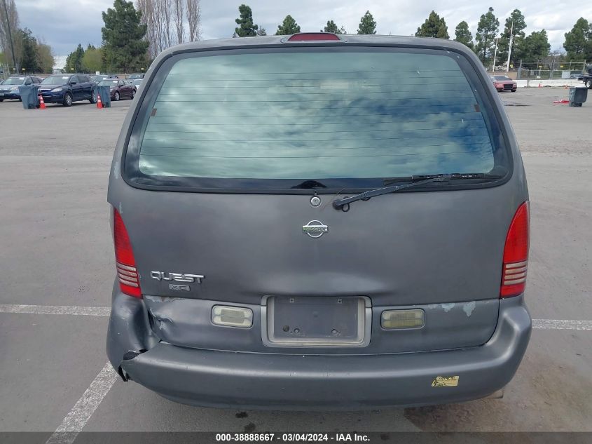 1996 Nissan Quest Xe/Gxe VIN: 4N2DN11W1TD822795 Lot: 38888667