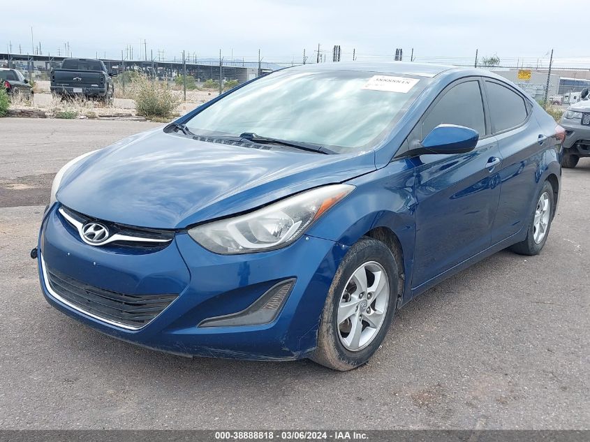 2014 Hyundai Elantra Se VIN: KMHDH4AE8EU101410 Lot: 38888818