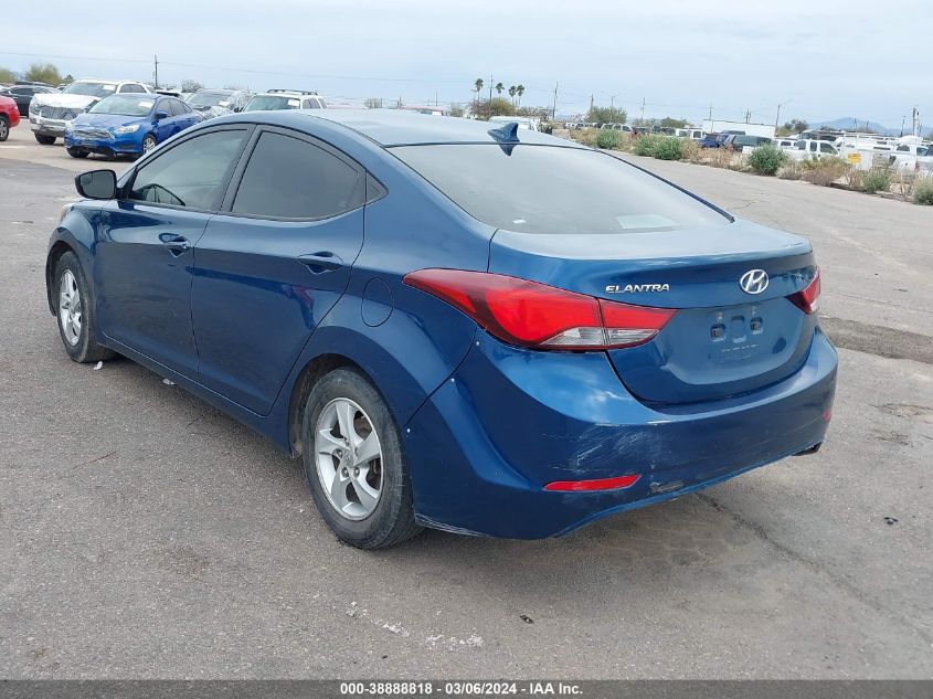 2014 Hyundai Elantra Se VIN: KMHDH4AE8EU101410 Lot: 38888818