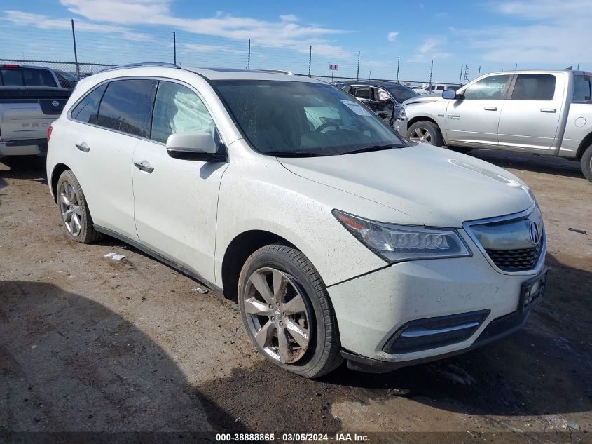 2014 Acura Mdx Advance Pkg W/Entertainment Pkg VIN: 5FRYD3H84EB017443 Lot: 38888865