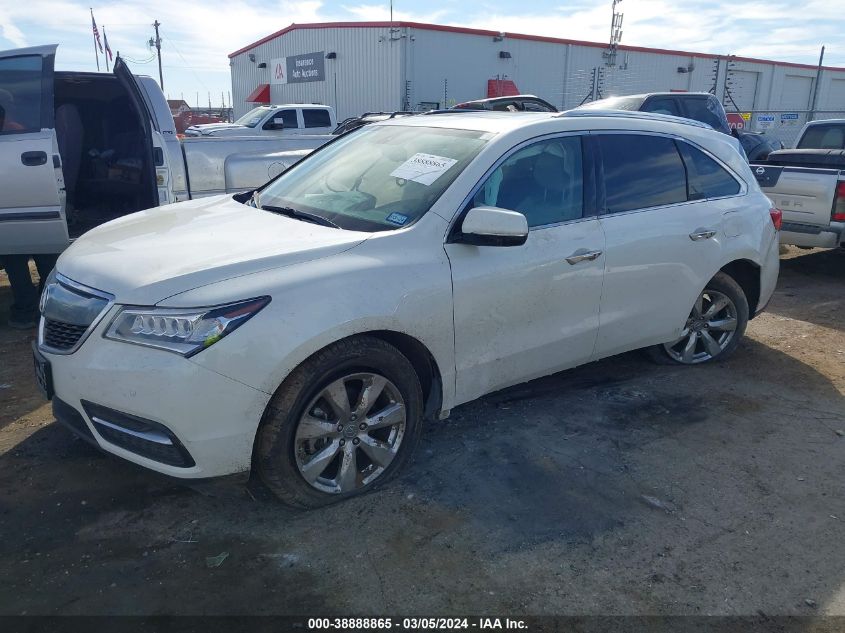 2014 Acura Mdx Advance Pkg W/Entertainment Pkg VIN: 5FRYD3H84EB017443 Lot: 38888865