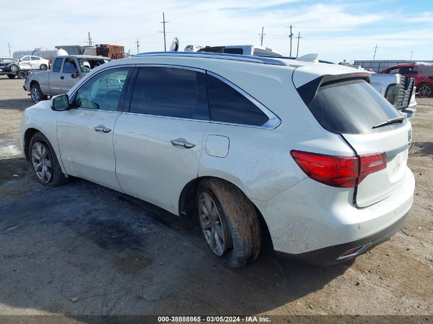 2014 Acura Mdx Advance Pkg W/Entertainment Pkg VIN: 5FRYD3H84EB017443 Lot: 38888865