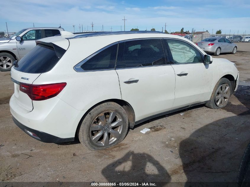 2014 Acura Mdx Advance Pkg W/Entertainment Pkg VIN: 5FRYD3H84EB017443 Lot: 38888865