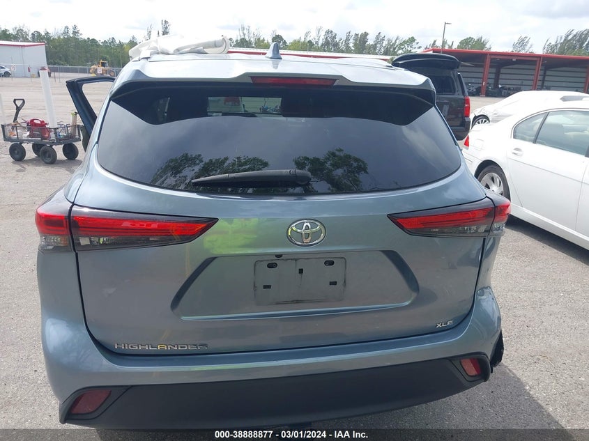 VIN 5TDGZRAH9LS022786 2020 TOYOTA HIGHLANDER XLE