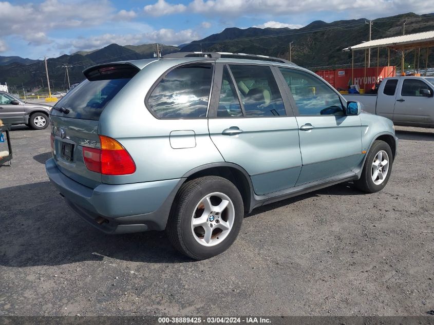 2002 BMW X5 3.0I VIN: 5UXFA53512LP57808 Lot: 38889425