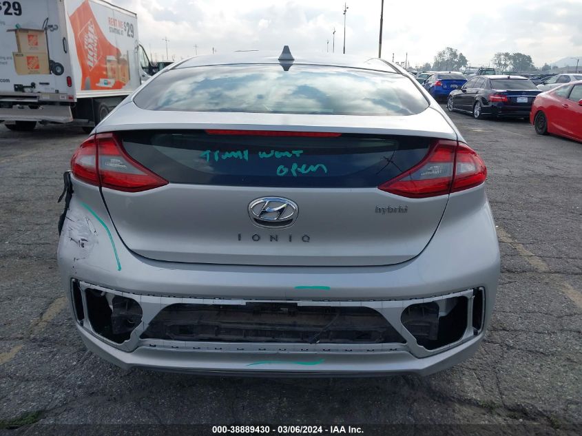 2019 Hyundai Ioniq Hybrid Sel VIN: KMHC75LC7KU132207 Lot: 38889430