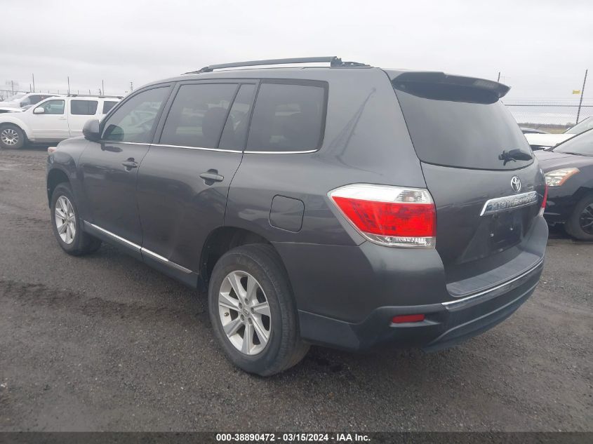 2013 TOYOTA HIGHLANDER BASE PLUS - 5TDZA3EH7DS031687