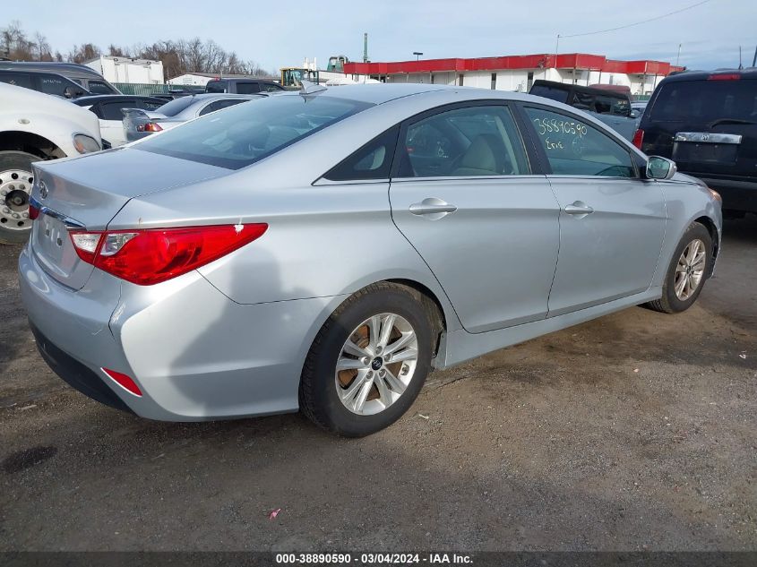 2014 Hyundai Sonata Gls VIN: 5NPEB4AC2EH941511 Lot: 38890590