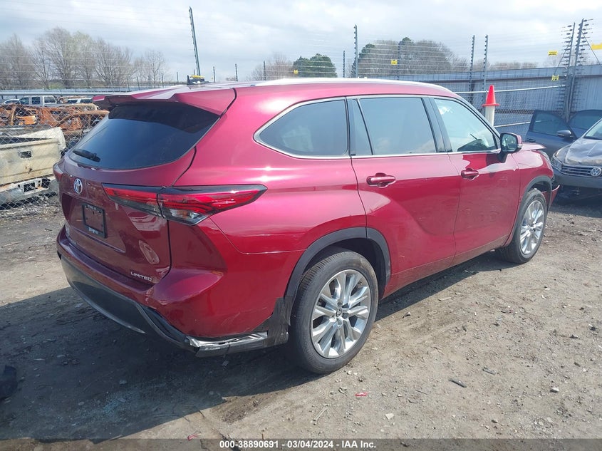 VIN 5TDYZRAH5MS048128 2021 TOYOTA HIGHLANDER LIMITED