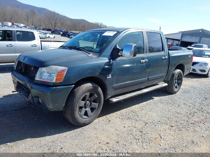 2004 Nissan Titan Le VIN: 1N6AA07B84N552621 Lot: 38891066