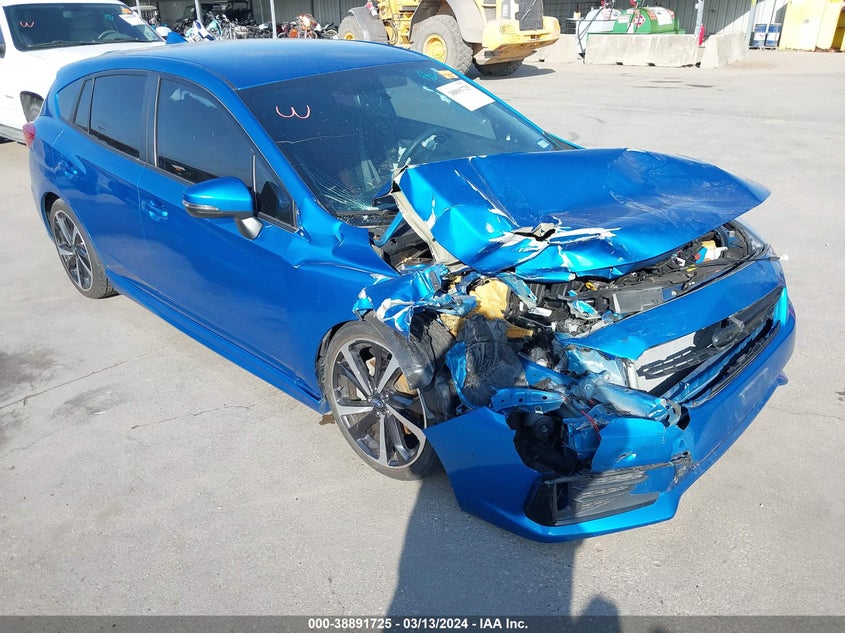 VIN 4S3GTAJ6XM1701644 2021 SUBARU IMPREZA SPORT 5-DOOR