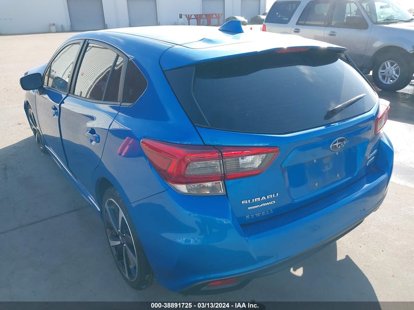 VIN 4S3GTAJ6XM1701644 2021 SUBARU IMPREZA SPORT 5-DOOR