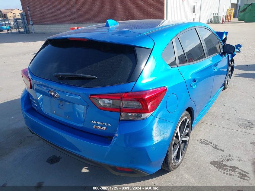 VIN 4S3GTAJ6XM1701644 2021 SUBARU IMPREZA SPORT 5-DOOR
