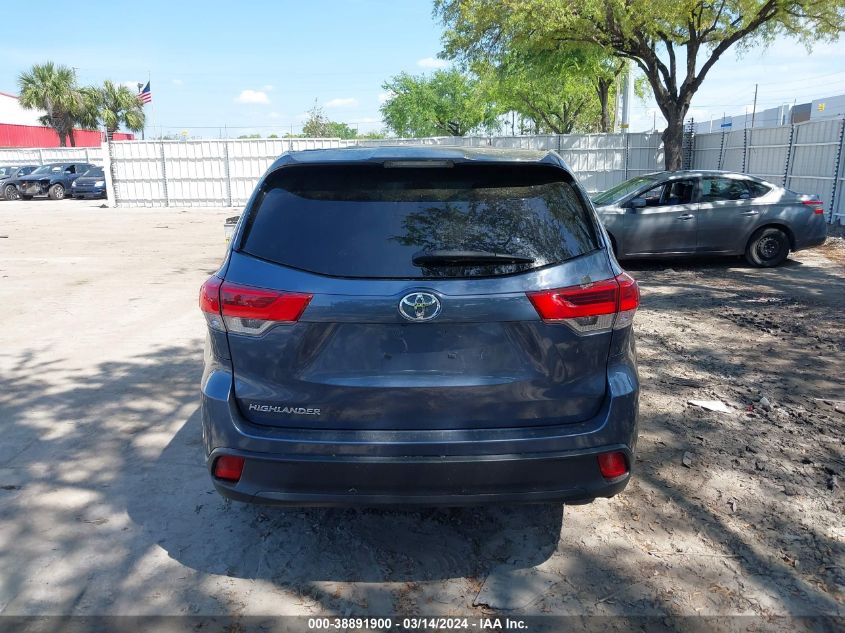 2019 Toyota Highlander Le VIN: 5TDZARFH0KS049849 Lot: 38891900