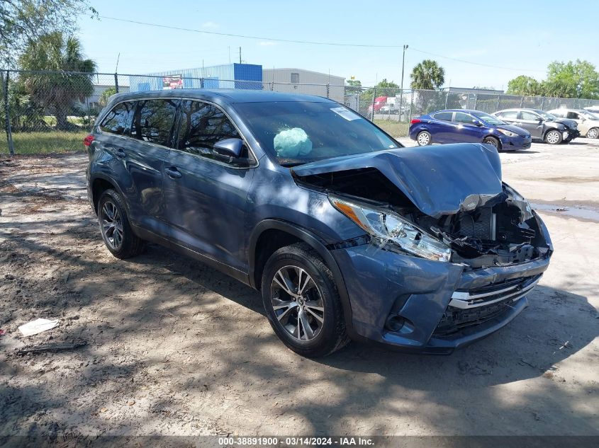 2019 Toyota Highlander Le VIN: 5TDZARFH0KS049849 Lot: 38891900