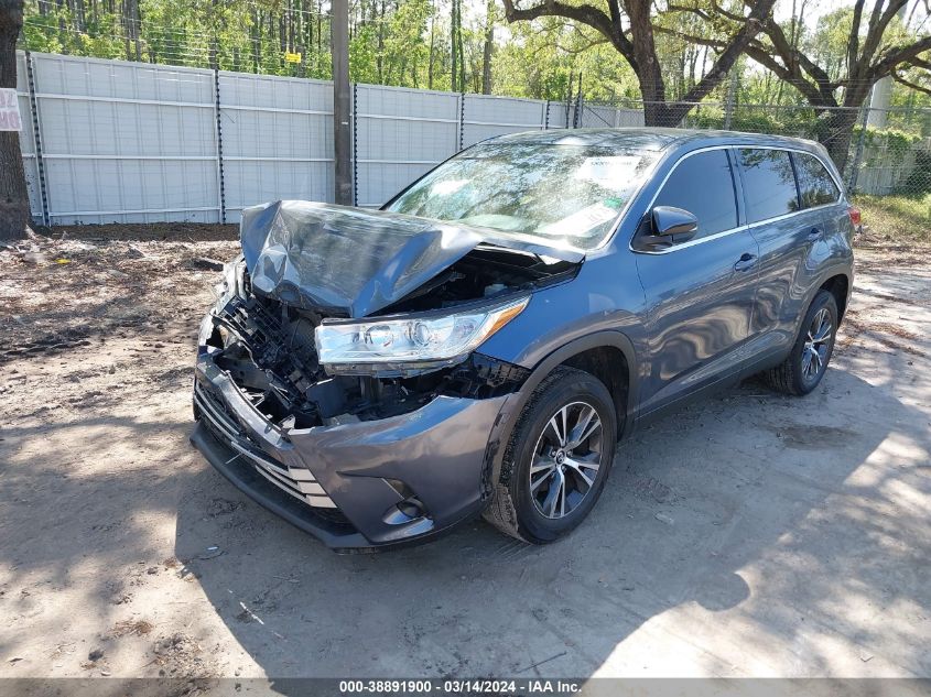 2019 Toyota Highlander Le VIN: 5TDZARFH0KS049849 Lot: 38891900