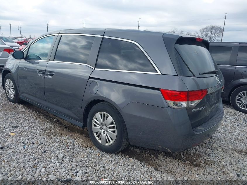 2016 Honda Odyssey Lx VIN: 5FNRL5H21GB139339 Lot: 38892197