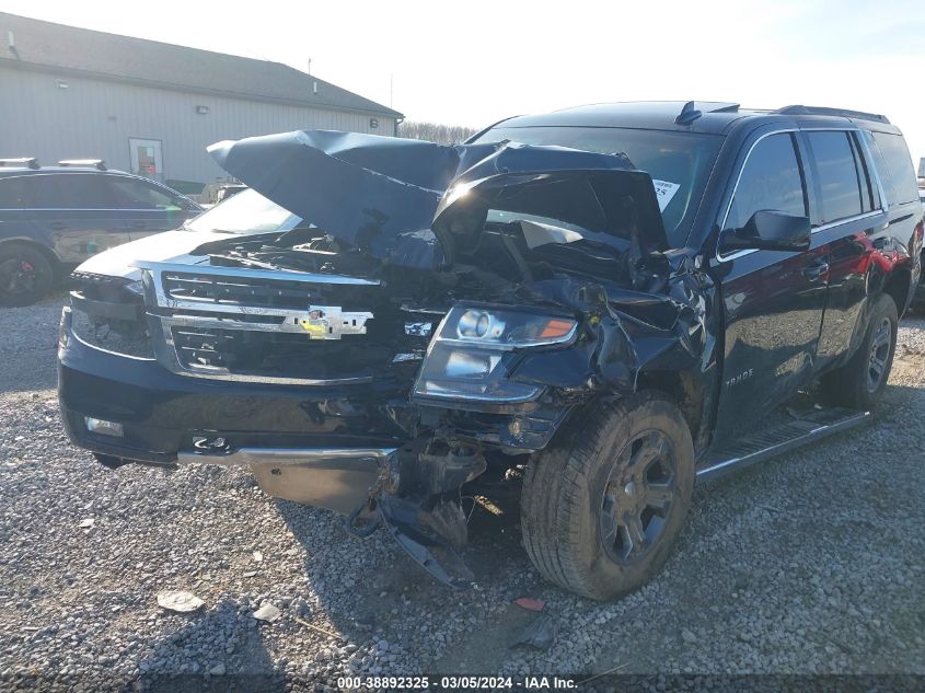 2016 Chevrolet Tahoe Lt VIN: 1GNSKBKC7GR348445 Lot: 38892325