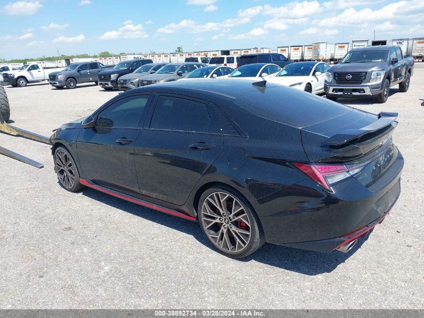 2022 Hyundai Elantra N VIN: KMHLW4AK0NU005875 Lot: 38892734