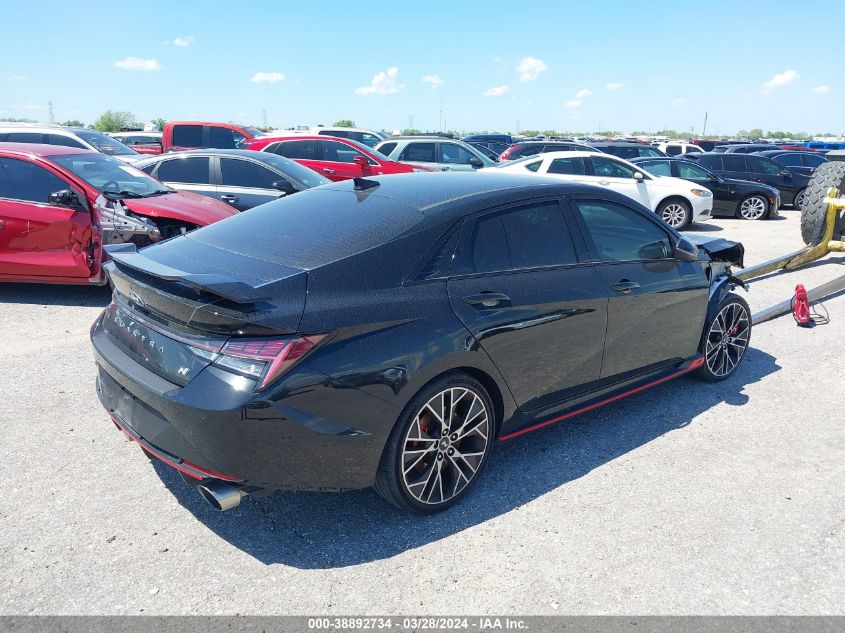 2022 Hyundai Elantra N VIN: KMHLW4AK0NU005875 Lot: 38892734