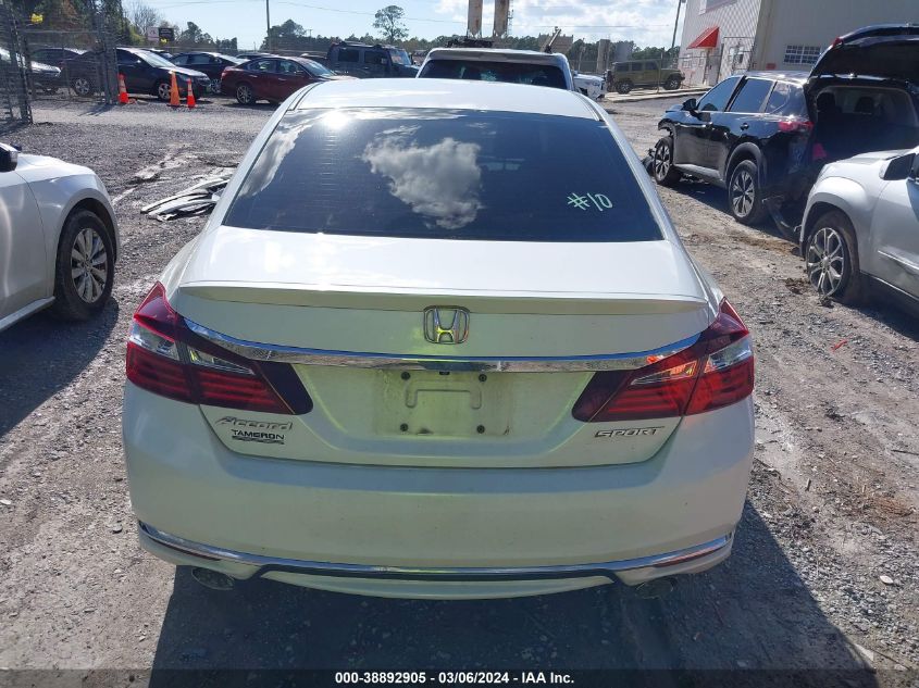 2016 Honda Accord Sport VIN: 1HGCR2F56GA247501 Lot: 38892905